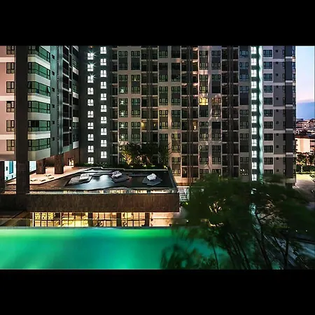 The Base 网红公寓 市中心核心区顶层无边泳池俯瞰整个芭堤雅海湾 Pattaya Exterior photo